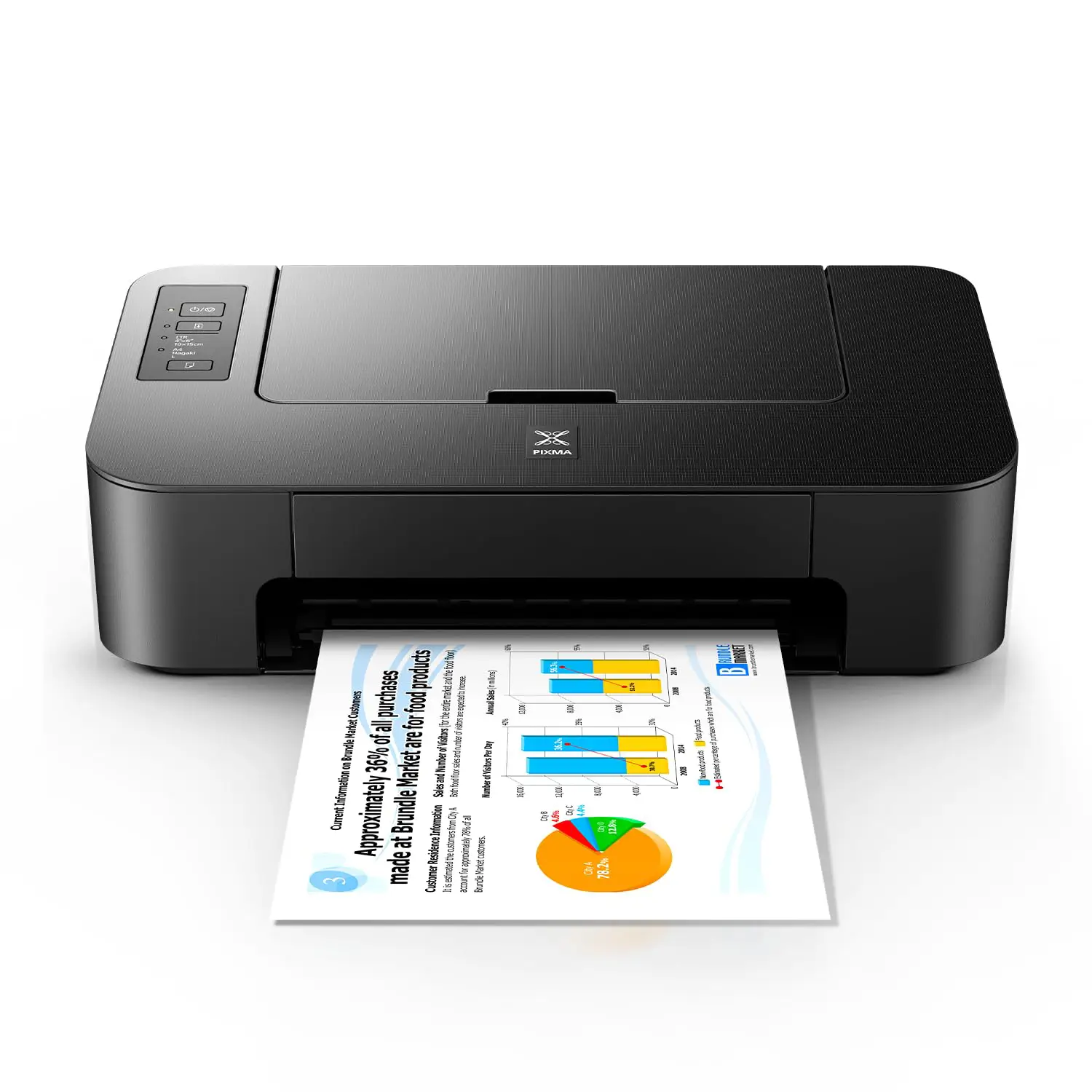 Single-Function Inkjet Printer – Compact & Reliable (Black)